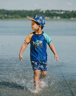 Boardshorts Blue Truck Print - H30OB10_3H160