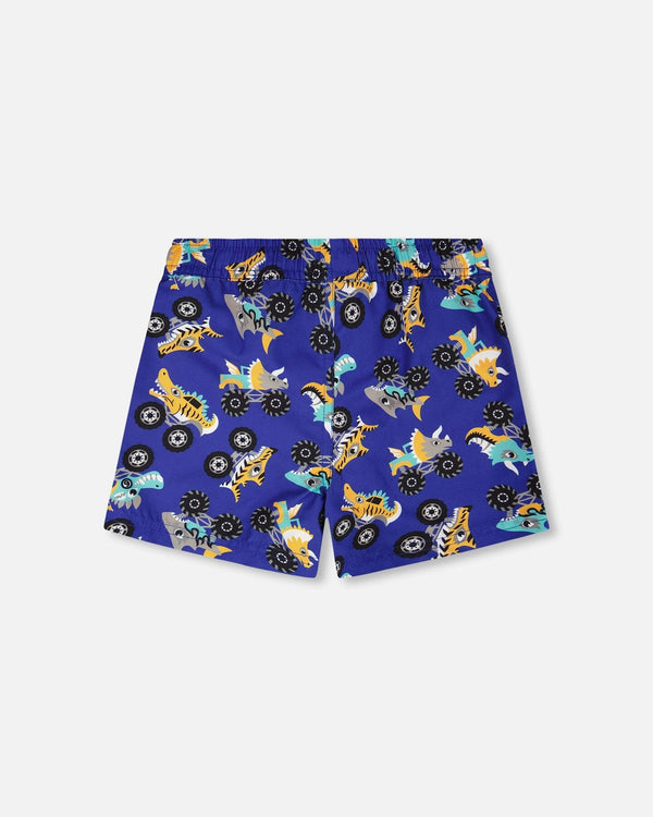 Boardshorts Blue Truck Print - H30OB10_3H160