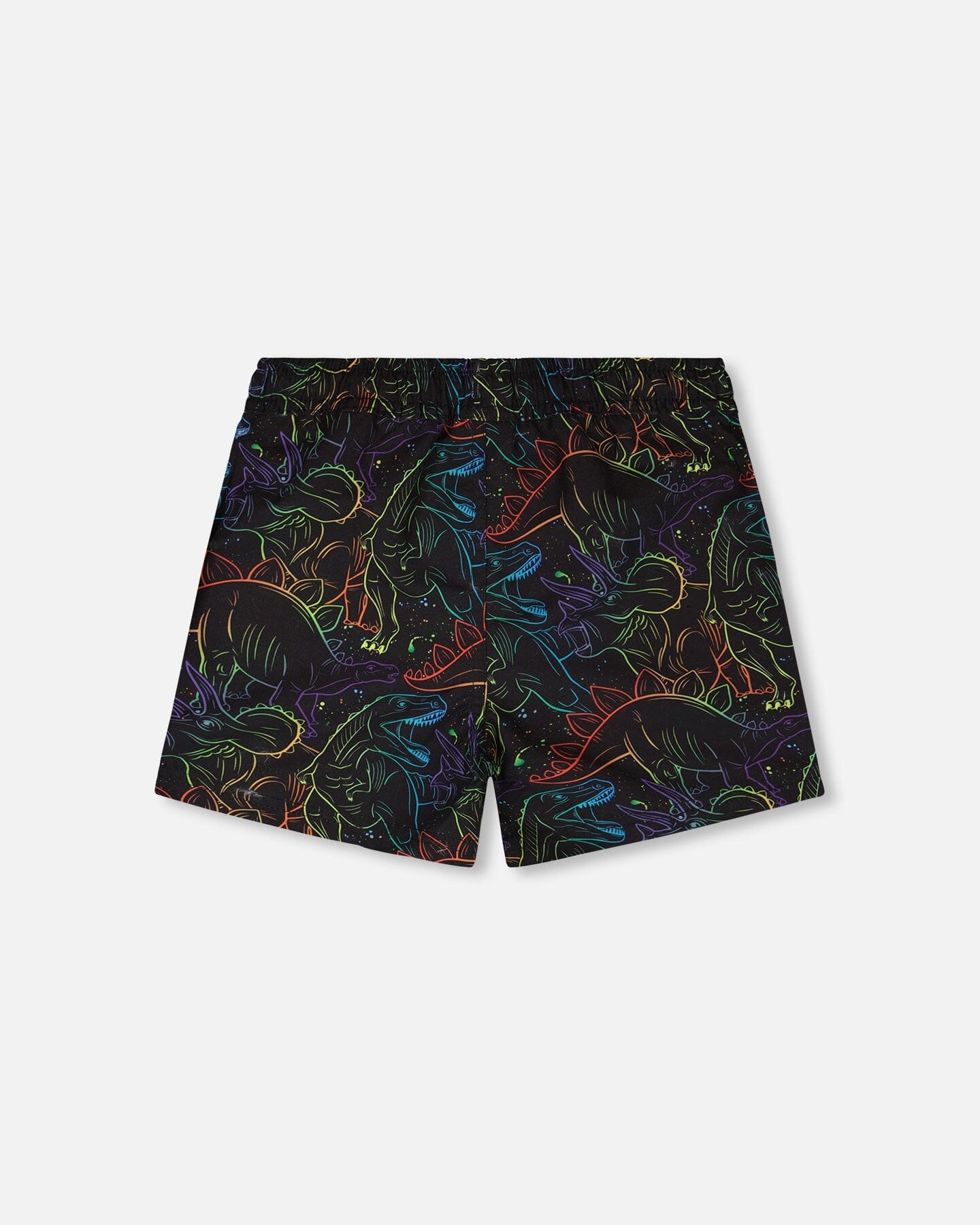 Swim Trunks Black Dinosaur Print - H30OB32_3H162