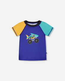 Short Sleeve Rashguard Ultramarine Blue - H30OB66_04680