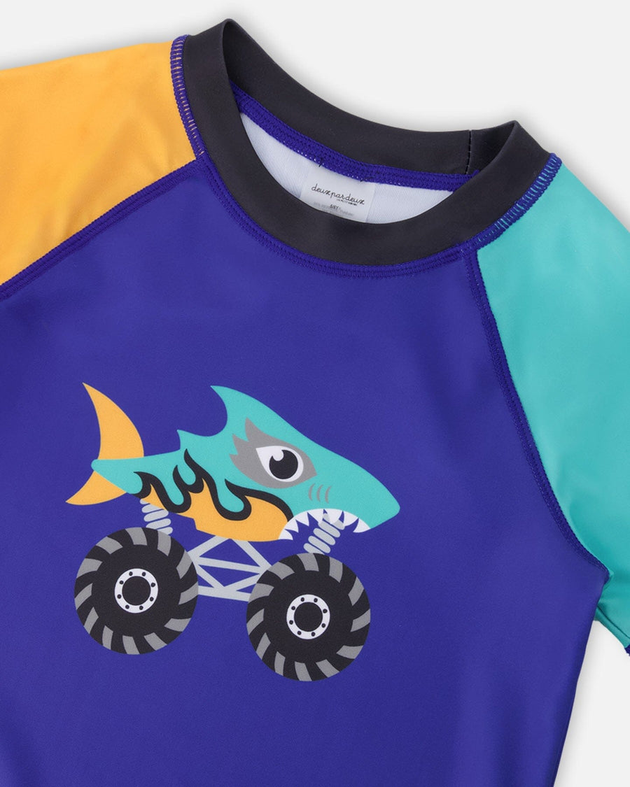 Short Sleeve Rashguard Ultramarine Blue - H30OB66_04680