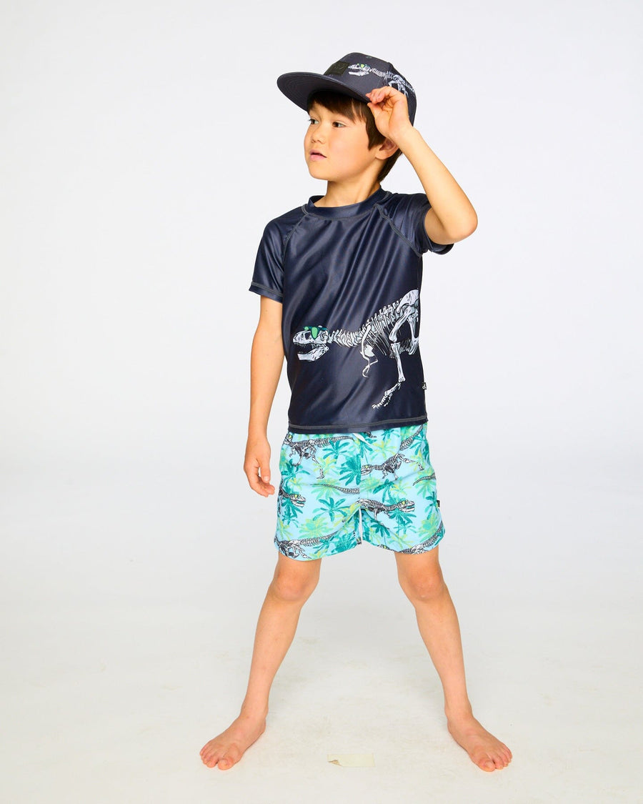 Short Sleeve Rashguard Black - H30OB68_09990