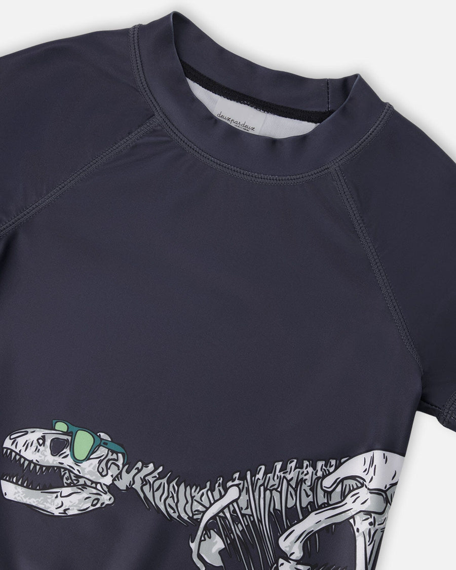 Short Sleeve Rashguard Black - H30OB68_09990