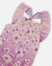 Baby And Toddler One-Piece Swimsuit Purple Flower Print - H30OG10_3H143