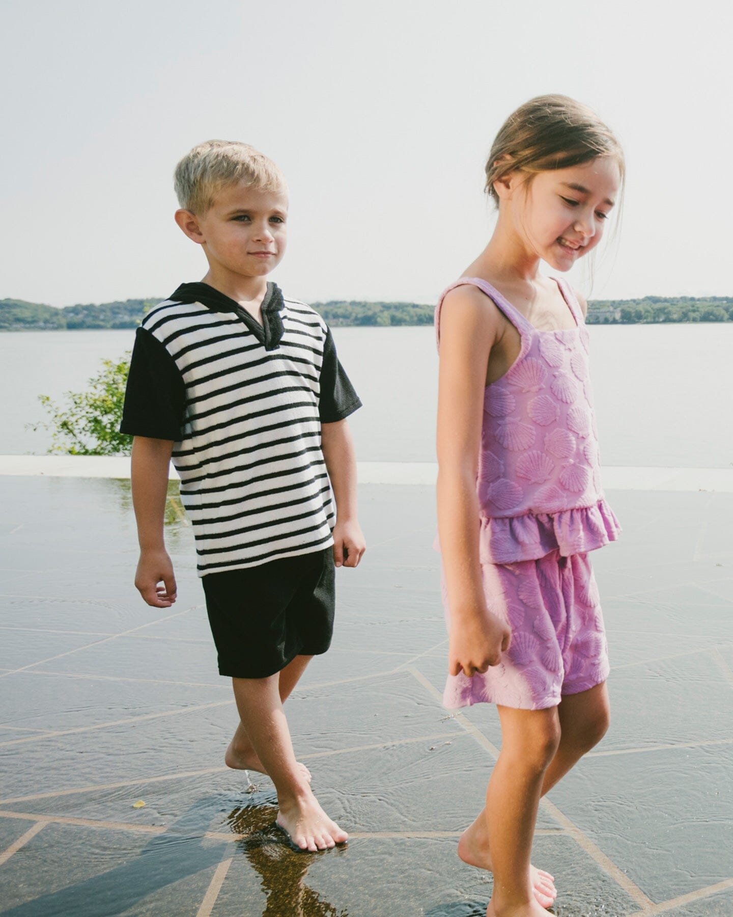 Terry Tank Top With Shorts Set Lilac - H30OG15_3H185