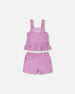 Terry Tank Top With Shorts Set Lilac - H30OG15_3H185