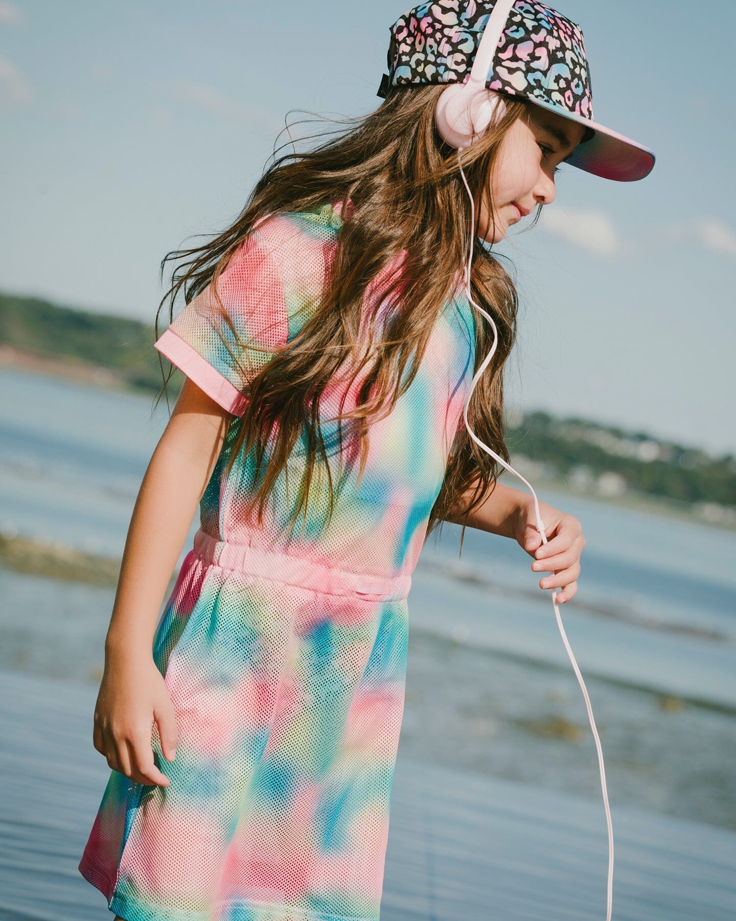 Mesh Beach Dress Multicolor - H30OG29_3H146