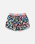 Swim Shorts Black Leopard Print - H30OG32_3H145