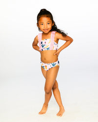 Two-Piece Swimsuit Pink Printed Fruits - H30OG34_3H149
