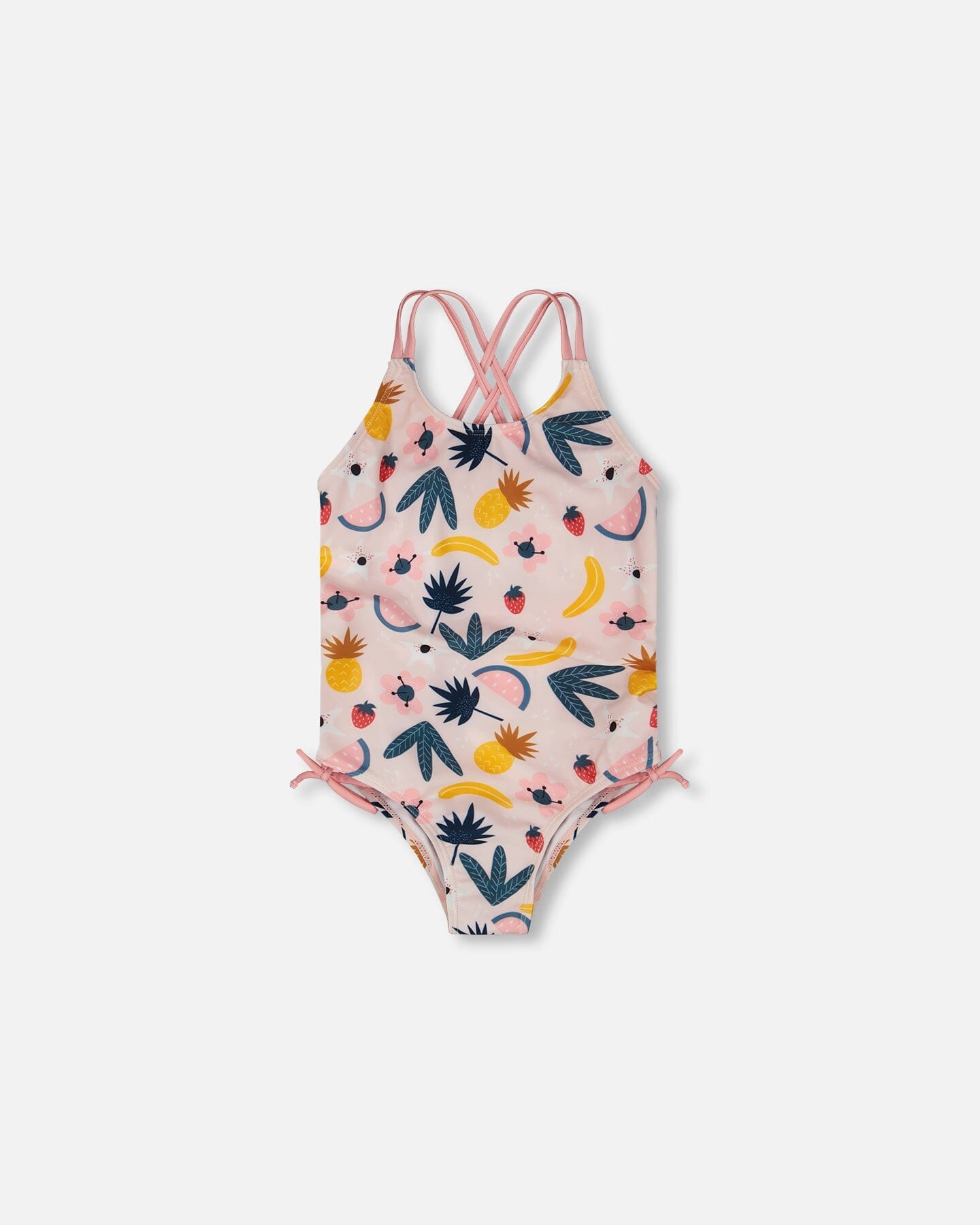 One-Piece Swimsuit Pink Printed Fruits - H30OG35_3H149