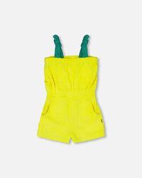 Terry Cloth Sleeveless Jumpsuit Yellow - H30OG45_3H181