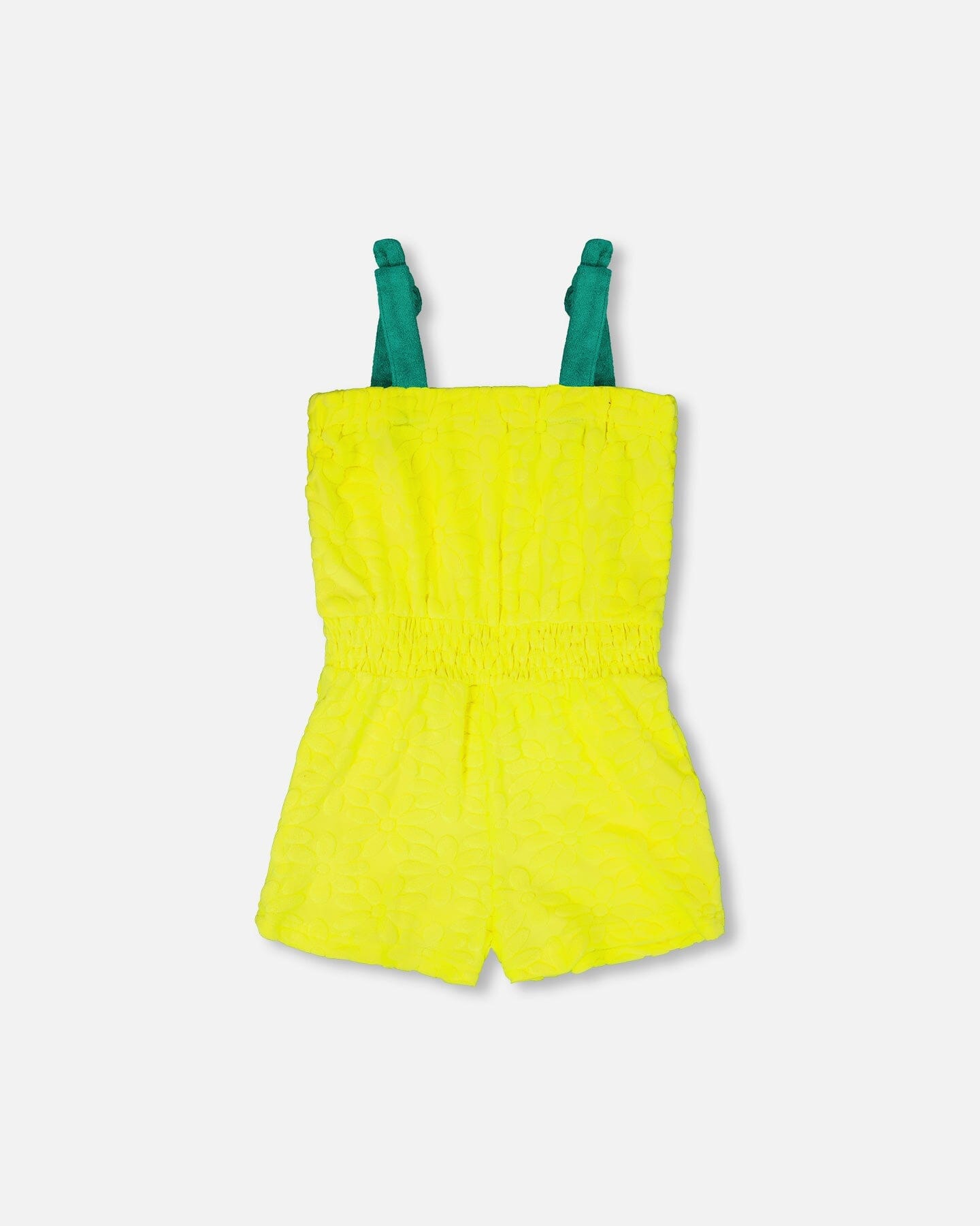 Terry Cloth Sleeveless Jumpsuit Yellow - H30OG45_3H181