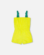 Terry Cloth Sleeveless Jumpsuit Yellow - H30OG45_3H181