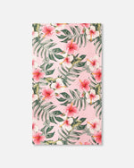 Beach Towel Pink Hibiscus Print - H30OGBT_3H152