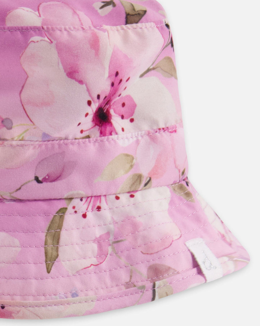 Beach Hat Purple Flower Print - H30OGC_3H143