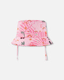 Beach Hat Pink Beach Print - H30OGC_3H148