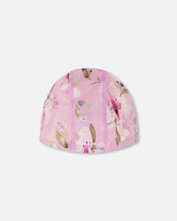 Swim Cap Purple Flower Print - H30OGH_3H143