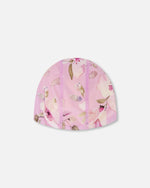 Swim Cap Purple Flower Print - H30OGH_3H143