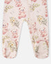 Organic Cotton Baby One-Piece Pyjama Pale Pink Bear Print - H30PA40US_3H094