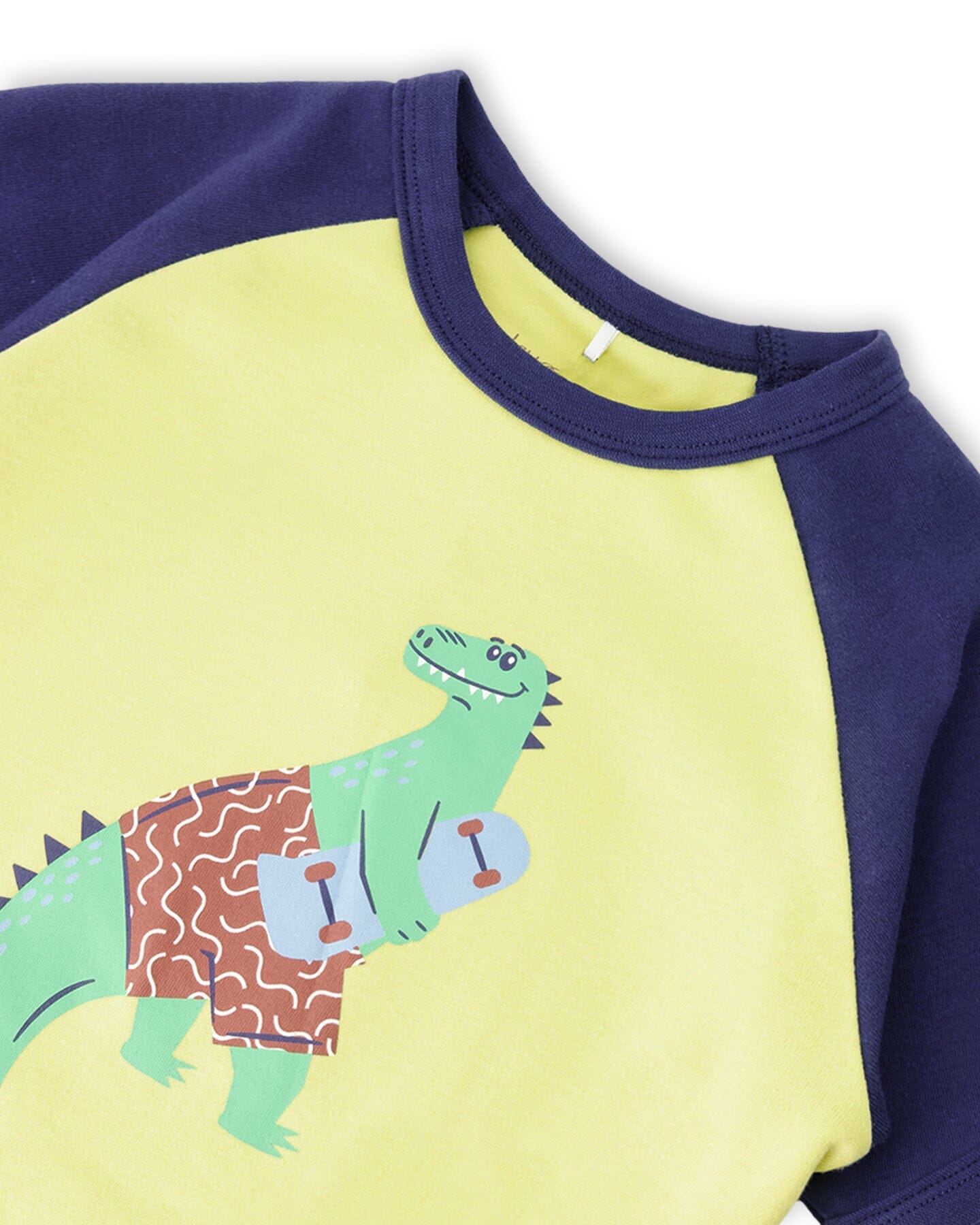 Organic Cotton Two-Piece Pyjama Set Blue Dino Print - H30PB11US_3H087