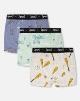 Organic Cotton Printed Boxers Pack Of 3