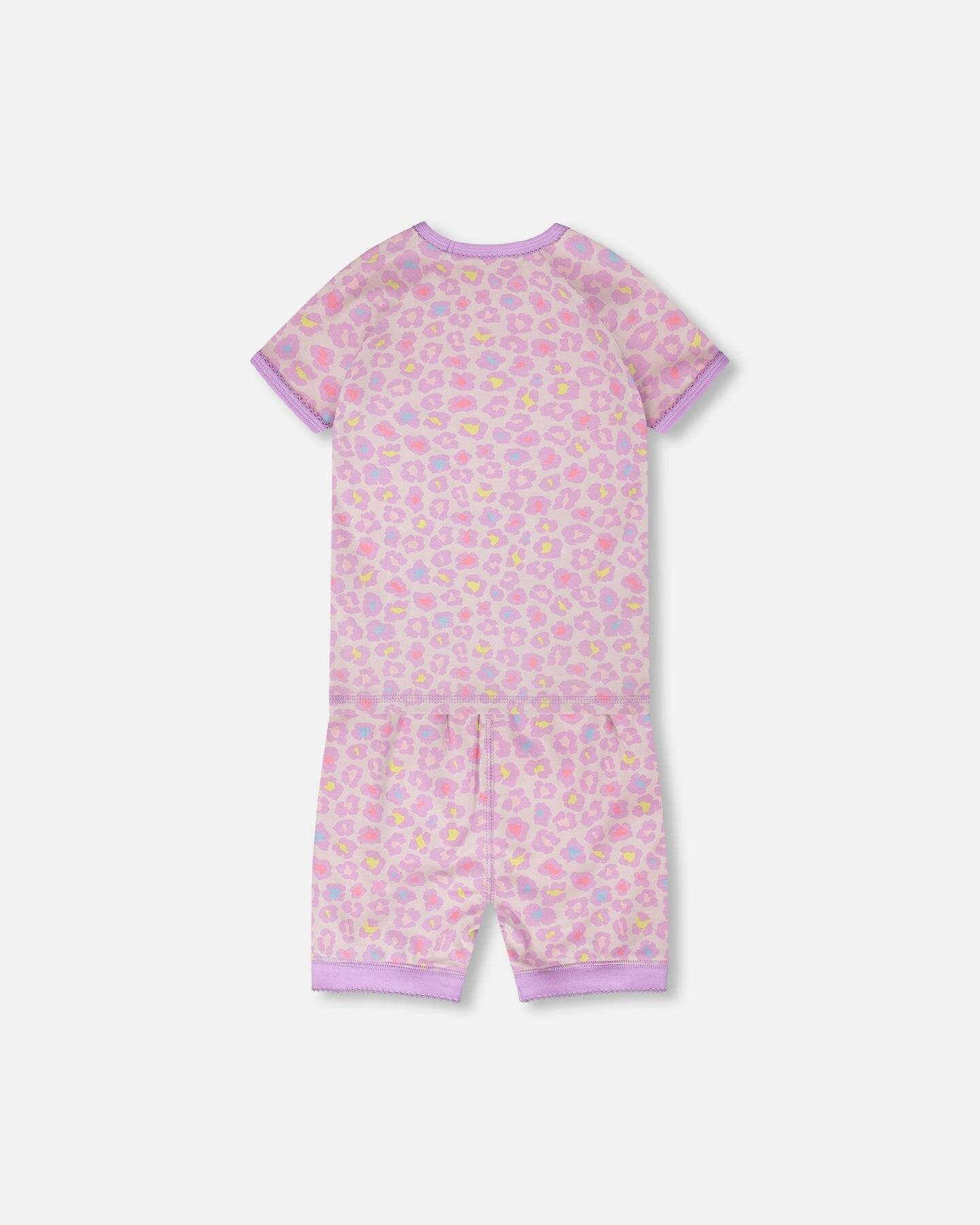 Organic Cotton Two-Piece Pyjama Set Purple Animal Print - H30PG11_3H097