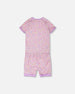 Organic Cotton Two-Piece Pyjama Set Purple Animal Print - H30PG11_3H097