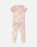 Organic Cotton Two-Piece Pyjama Set Pale Pink Bear Print - H30PG12US_3H094