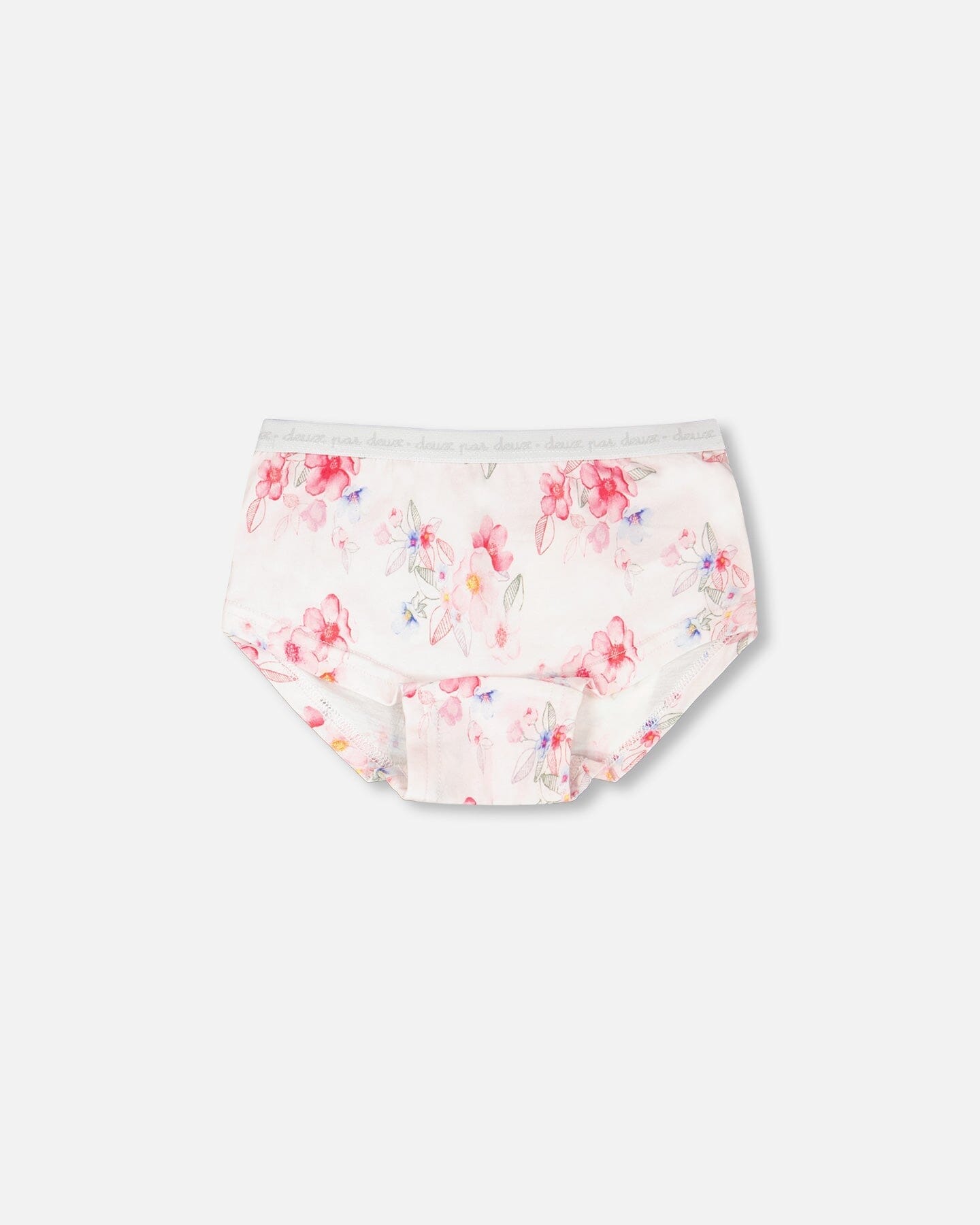 Organic Cotton Boyshort Panty Pink Printed Flowers - H30PG60_3H092