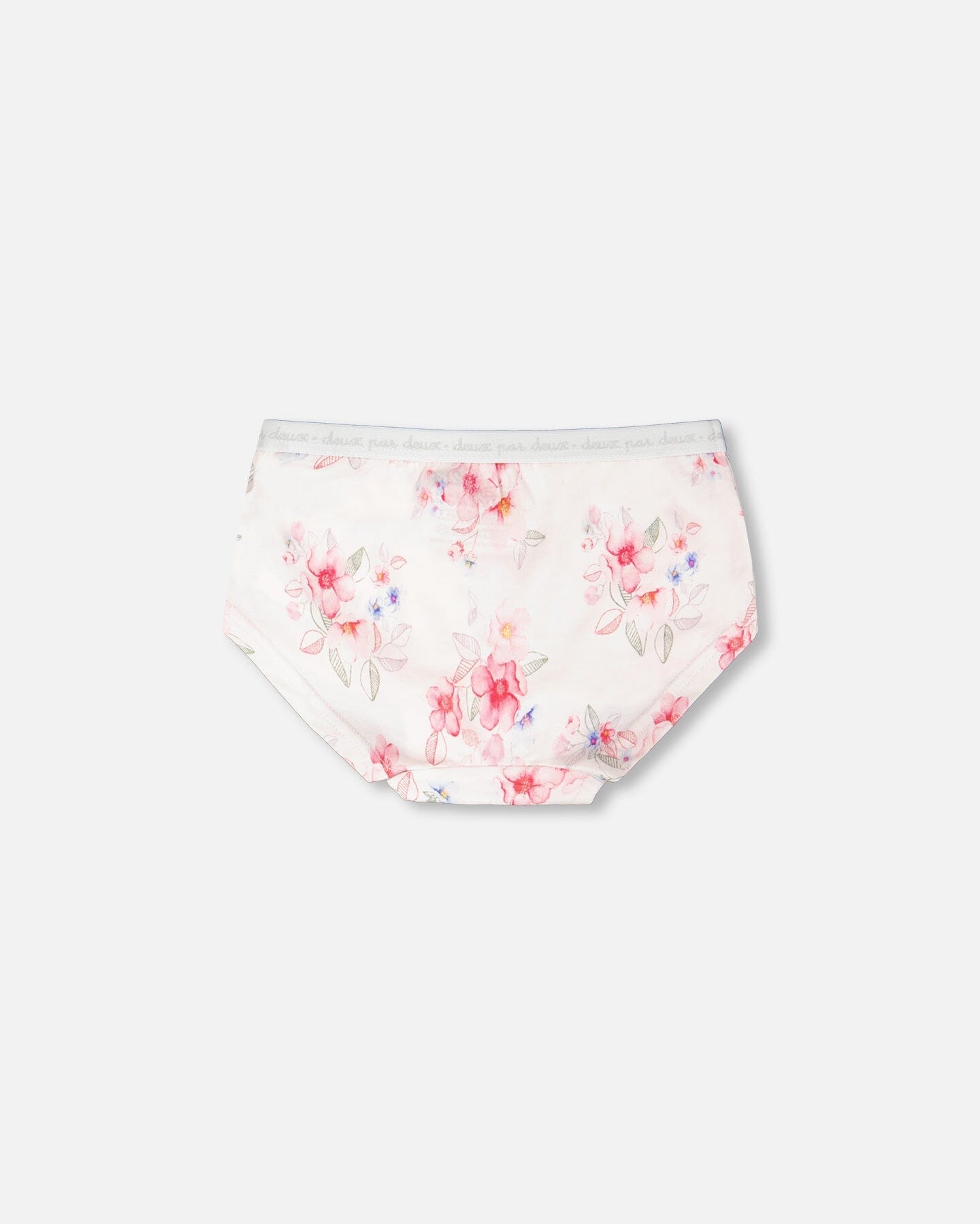 Organic Cotton Boyshort Panty Pink Printed Flowers - H30PG60_3H092
