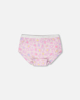 Organic Cotton Boyshort Panty Purple Animal Print