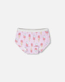 Organic Cotton Boyshort Panty Lilac Printed Ice Creams - H30PG60_3H099