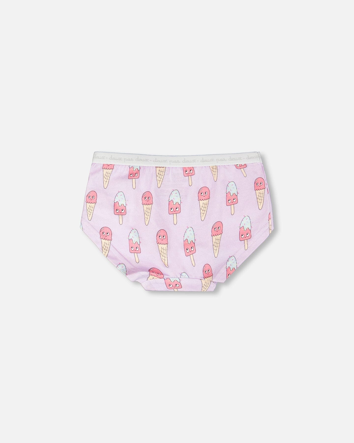 Organic Cotton Boyshort Panty Lilac Printed Ice Creams - H30PG60_3H099