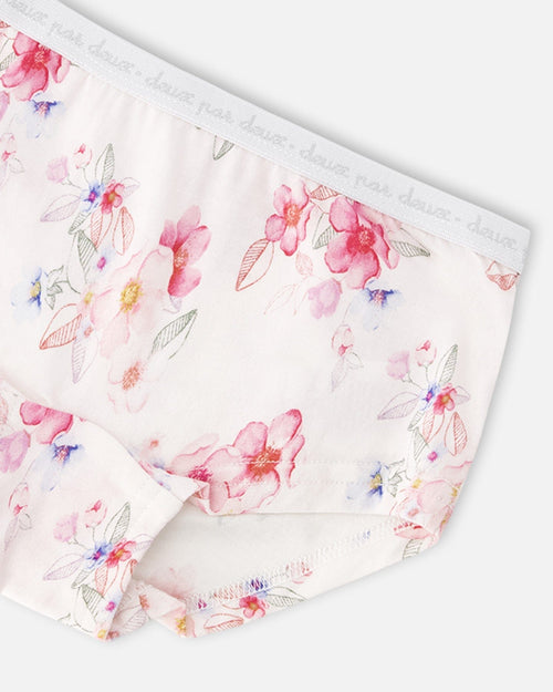 Printed Boyshort Panties (Pack Of 3) In Organic Cotton - H30PG61_3H092