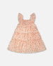 Multi-Tiered Dress With Smocking Pink Printed Flowers - H30Q85_3H192