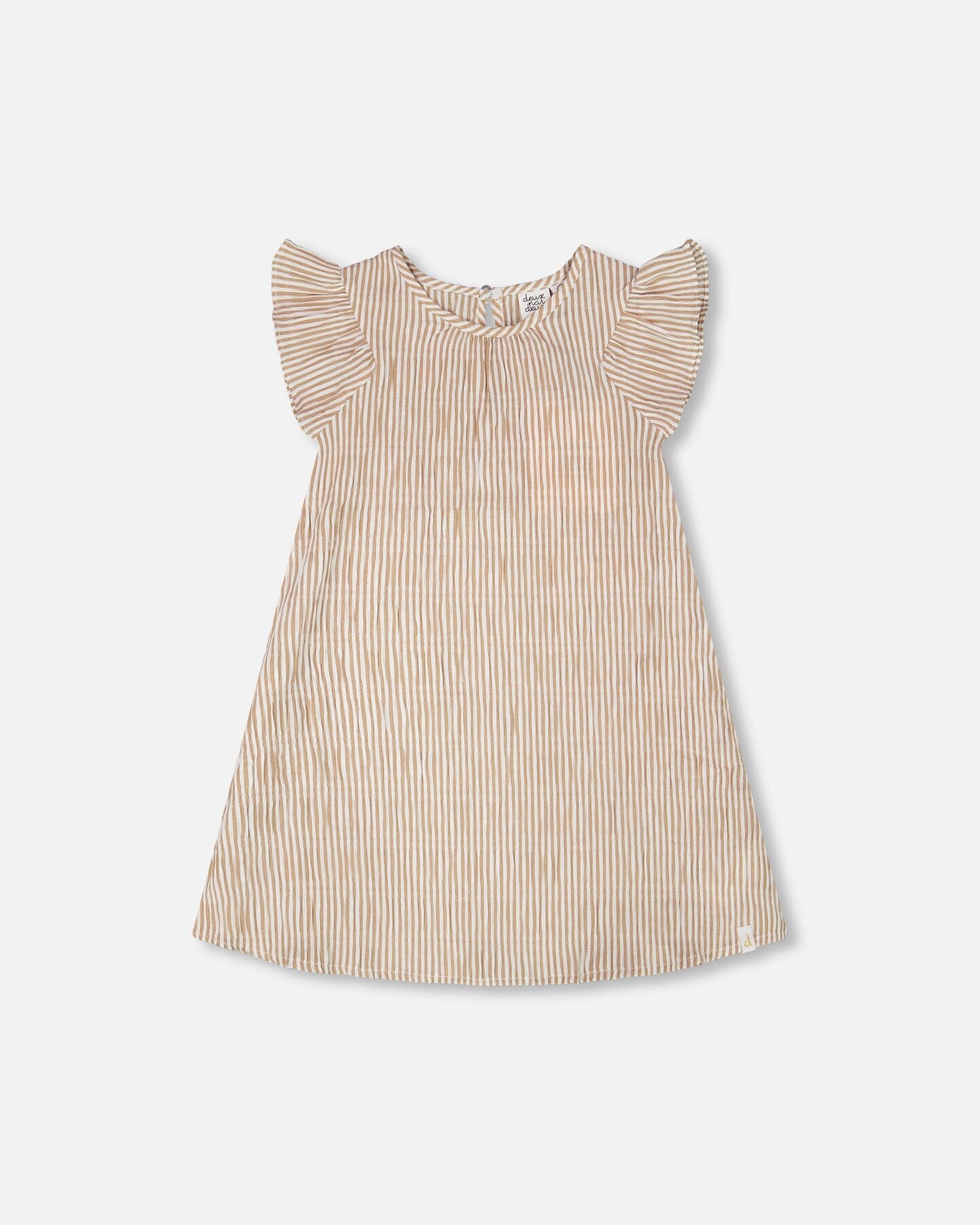 Striped Dress Off White And Sand - H30Q87_3H194