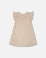 Striped Dress Off White And Sand - H30Q87_3H194