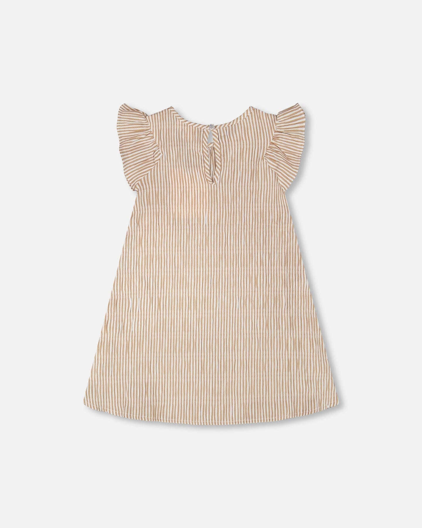 Striped Dress Off White And Sand - H30Q87_3H194