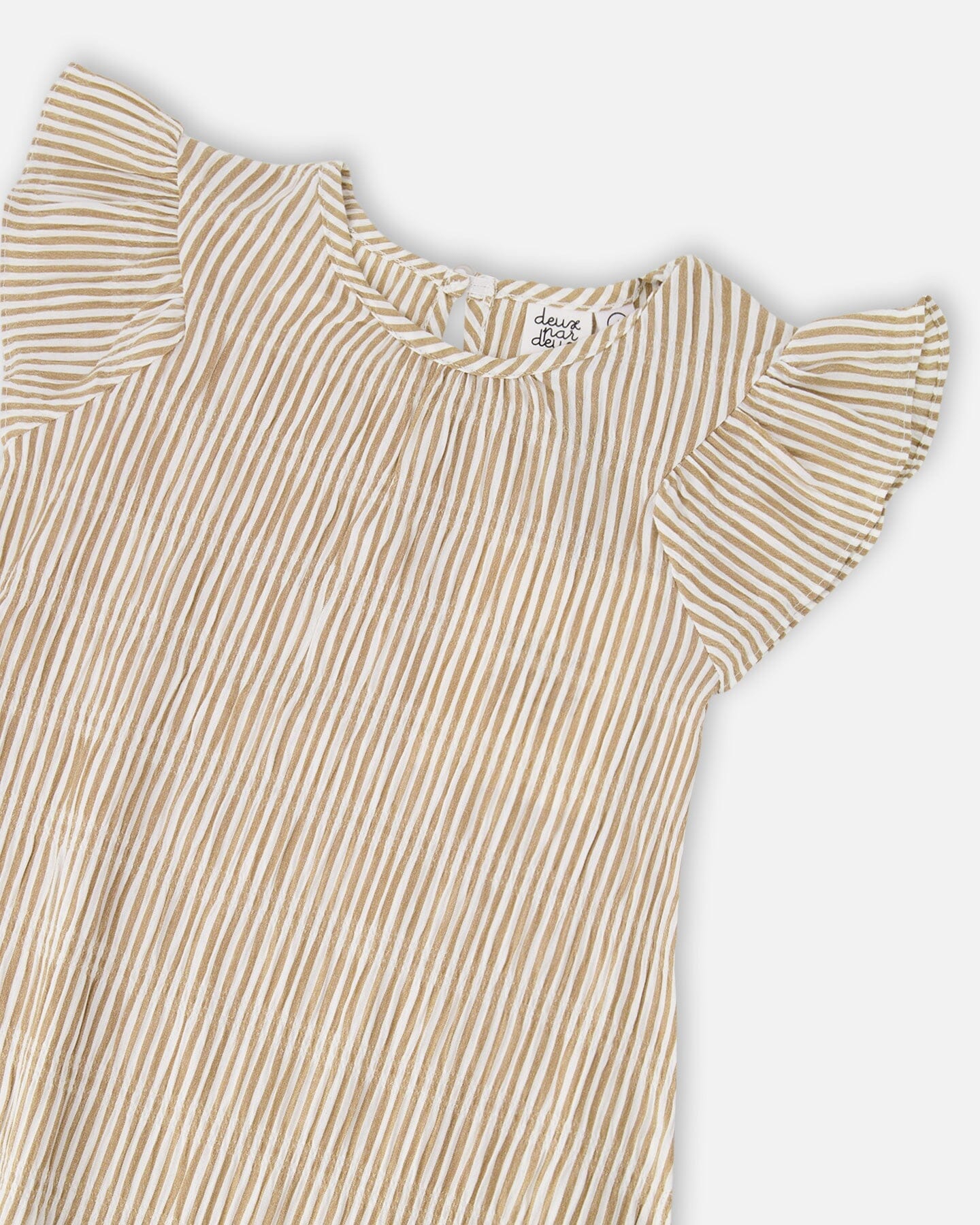 Striped Dress Off White And Sand - H30Q87_3H194