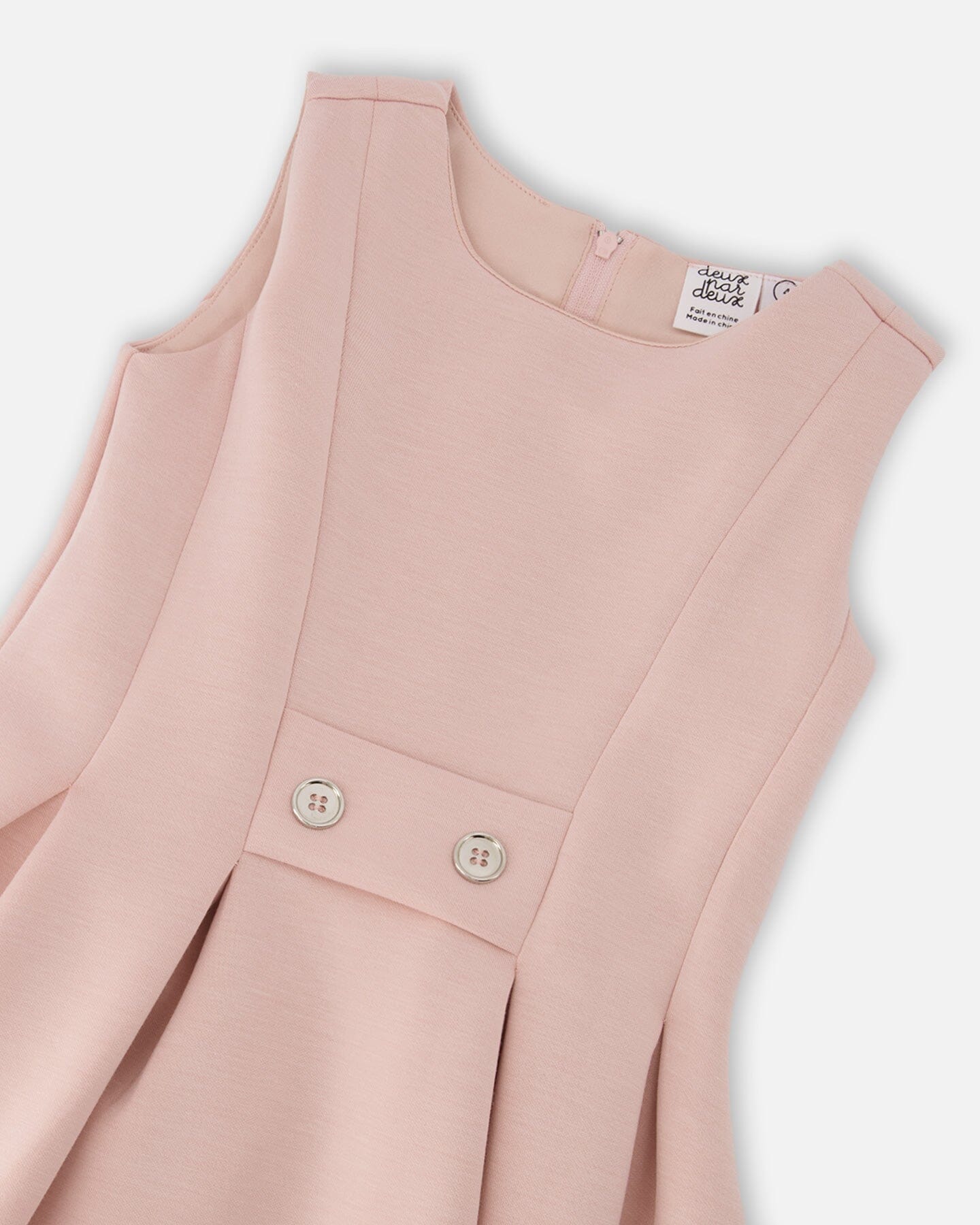 Sleeveless Neoprene Dress Pale Pink - H30Q94_06920