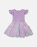 Bi-Material Dress Mauve - H30Q95_05130