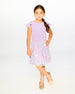 Bi-Material Dress Mauve - H30Q95_05130