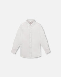 Button Down Long Sleeve Shirt White - H30R15_01000