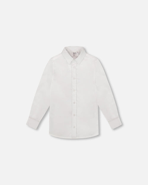 Button Down Long Sleeve Shirt White - H30R15_01000