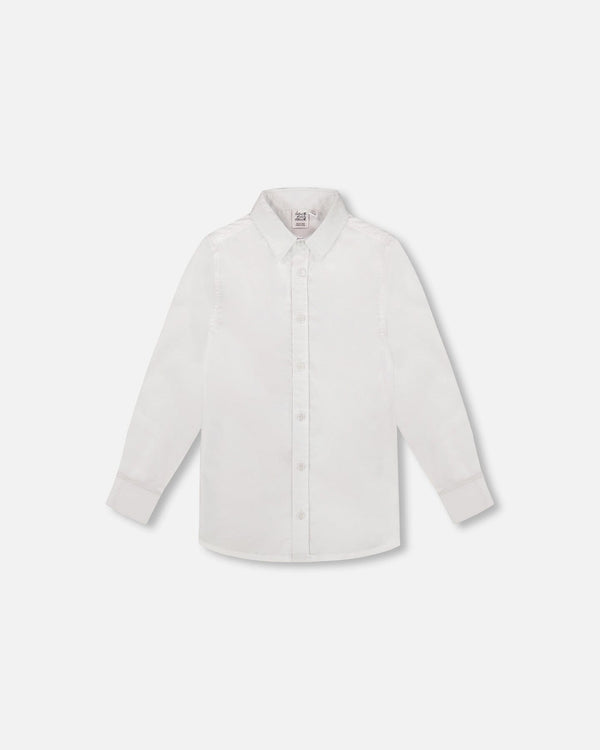Button Down Long Sleeve Shirt White - H30R15_01000