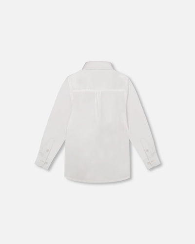 Button Down Long Sleeve Shirt White - H30R15_01000