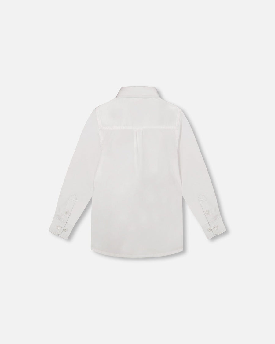 Button Down Long Sleeve Shirt White - H30R15_01000