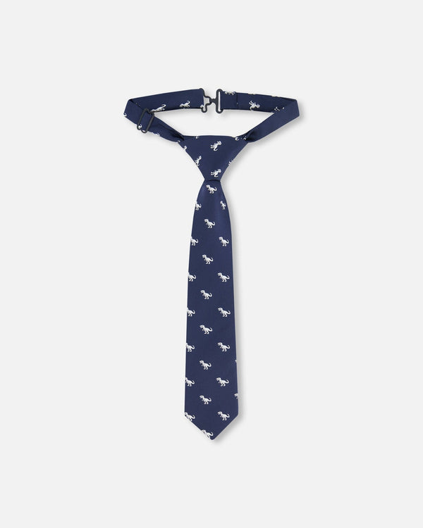 Neck Tie Blue Dino Print - H30RCR_3H213