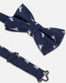 Bow Tie Blue Dino Print - H30RNP_3H213