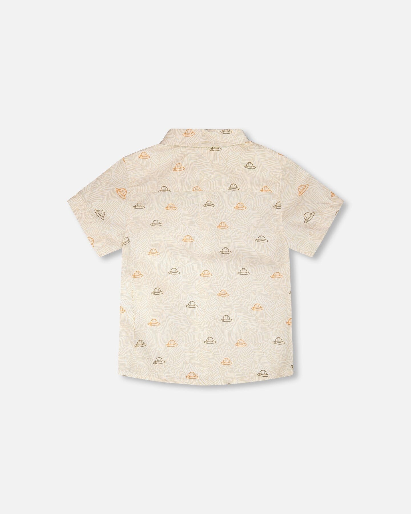 Poplin Shirt Beige Safari Print - H30S15_3H100